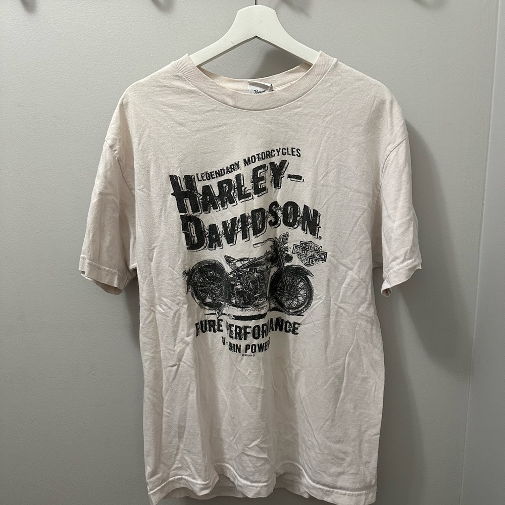 Vintage Harley-Davidson Off-White Graphic Tee